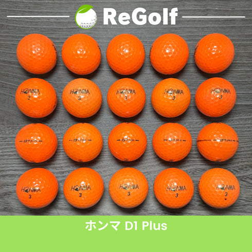 【中古】 【送料無料】 ロストボール 本間ゴルフ ホンマ D1 プラス オレンジ 20球 ACランク リゴルフ